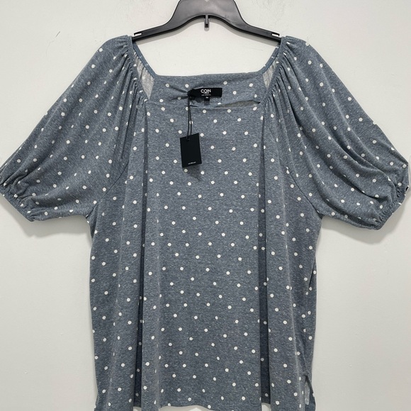 Coin Dot Patterned Top - Picture 2 of 8